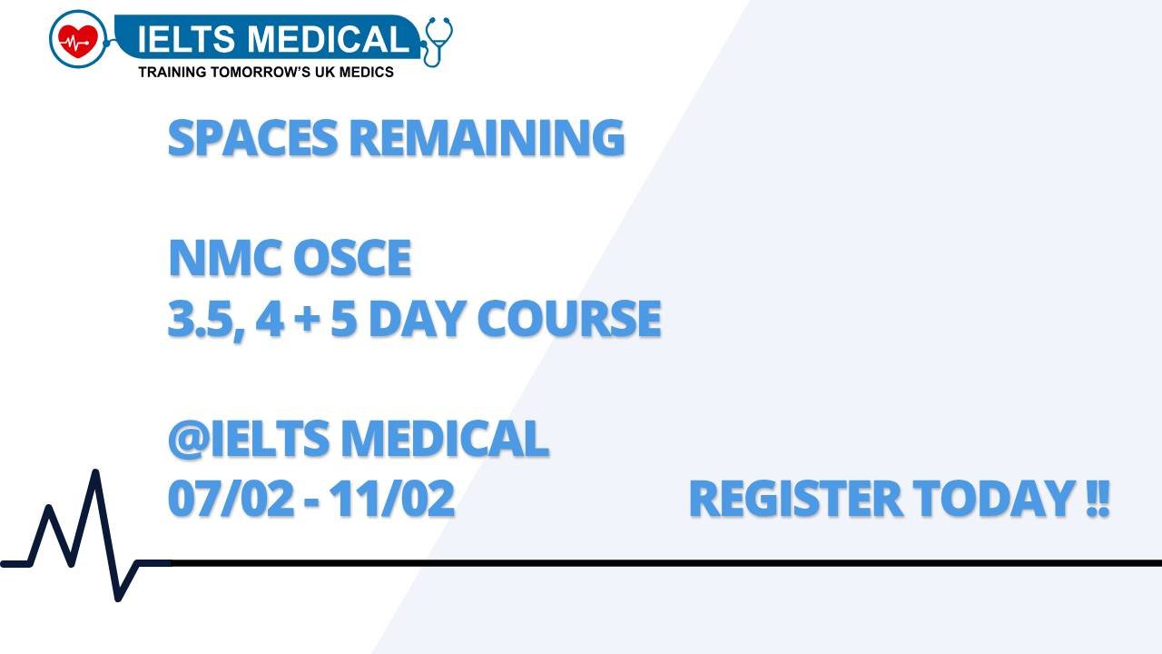 We Have Spaces Remaining on 3.5, 4 or 5 Day OSCE Training